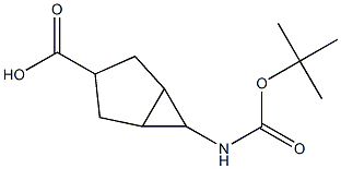 6-((tert-butoxycarbonyl)amino)bicyclo[3.1.0]hexane-3-carboxylic acid Structure