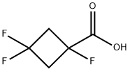 1,3,3-trifluorocyclobutane-1-carboxylic acid 구조식 이미지