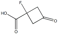 1-fluoro-3-oxocyclobutane-1-carboxylic acid Structure