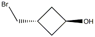 trans-3-(bromomethyl)cyclobutan-1-ol Structure