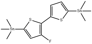 Stannane, 1,1'-(3'-fluoro[2,2'-bithiophene]-5,5'-diyl)bis[1,1,1-trimethyl- Structure