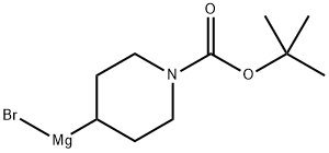 Magnesium, bromo[1-[(1,1-dimethylethoxy)carbonyl]-4-piperidinyl]- Structure