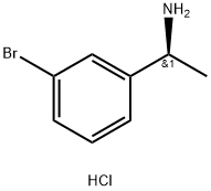 (S)-1-(3-BROMOPHENYL)ETHANAMINE HYDROCHLORIDE Structure