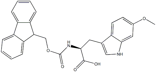 N-Fmoc-6-Methoxy-L-tryptophan 구조식 이미지