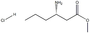 METHYL (3S)-3-AMINOHEXANOATE HCl Structure