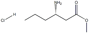 METHYL (3S)-3-AMINOHEXANOATE HCl 구조식 이미지