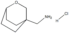 2-Oxabicyclo[2.2.2]octan-4-ylmethanamine hydrochloride Structure