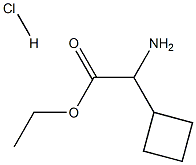 Ethyl 2-amino-2-cyclobutylacetate HCl Structure
