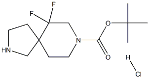 tert-butyl 6,6-difluoro-2,8-diazaspiro[4.5]decane-8-carboxylate hydrochloride Structure