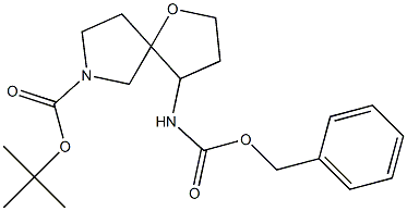 tert-butyl 4-(((benzyloxy)carbonyl)amino)-1-oxa-7-azaspiro[4.4]nonane-7-carboxylate* Structure