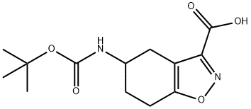 5-(tert-butoxycarbonylamino)-4,5,6,7-tetrahydrobenzo[d]isoxazole-3-carboxylic acid* 구조식 이미지