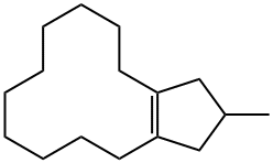 2-methyl-2,3,4,5,6,7,8,9,10,11,12,13-dodecahydro-1H-cyclopentacyclododecene 구조식 이미지