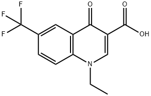 1-ethyl-4-oxo-6-(trifluoromethyl)-1,4-dihydroquinoline-3-carboxylic acid Structure