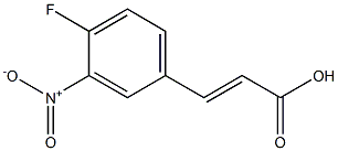 (E)-3-(4-fluoro-3-nitrophenyl)acrylic acid 구조식 이미지