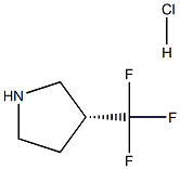 (R)-3-(trifluoromethyl)pyrrolidine hydrochloride 구조식 이미지