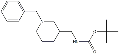 tert-butyl ((1-benzylpiperidin-3-yl)methyl)carbamate 구조식 이미지