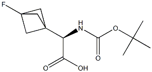 (2R)-2-{[(tert-butoxy)carbonyl]amino}-2-{3-fluorobicyclo[1.1.1]pentan-1-yl}acetic acid Structure