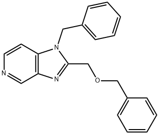 1-benzyl-2-((benzyloxy)methyl)-1H-imidazo[4,5-c]pyridine* Structure