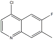 4-Chloro-6-fluoro-7-methylquinoline Structure