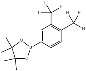 2-(3,4-bis(methyl-d3)phenyl)-4,4,5,5-tetramethyl-1,3,2-dioxaborolane 구조식 이미지