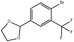 2-[4-Bromo-3-(trifluoromethyl)phenyl]-1,3-dioxolane Structure