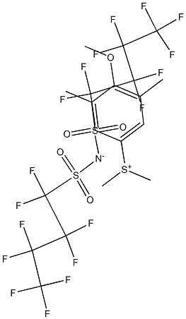 (4-methoxy-3,5-dimethylphenyl)dimethylsulfonium bis((perfluorobutyl)sulfonyl)amide 구조식 이미지