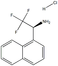 (S)-2,2,2-TRIFLUORO-1-(NAPHTHALEN-1-YL)ETHANAMINE HYDROCHLORIDE Structure