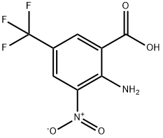 2-amino-3-nitro-5-(trifluoromethyl)benzoic acid 구조식 이미지