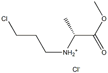 (3-chloropropyl)[(2R)-1-methoxy-1-oxopropan-2-yl]azanium chloride Structure