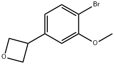 3-(4-bromo-3-methoxyphenyl)oxetane Structure