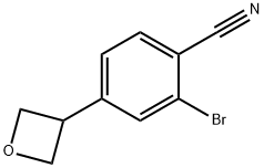 2-bromo-4-(oxetan-3-yl)benzonitrile 구조식 이미지