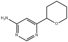 6-(tetrahydro-2H-pyran-2-yl)pyrimidin-4-amine Structure