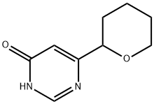 6-(tetrahydro-2H-pyran-2-yl)pyrimidin-4-ol Structure