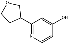 2-(tetrahydrofuran-3-yl)pyridin-4-ol Structure