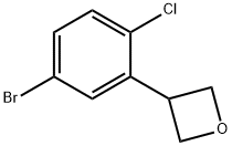 3-(5-bromo-2-chlorophenyl)oxetane 구조식 이미지