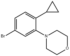 4-(5-bromo-2-cyclopropylphenyl)morpholine Structure