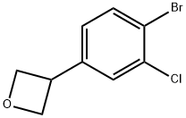 3-(4-bromo-3-chlorophenyl)oxetane Structure