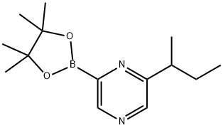 2-(sec-butyl)-6-(4,4,5,5-tetramethyl-1,3,2-dioxaborolan-2-yl)pyrazine 구조식 이미지