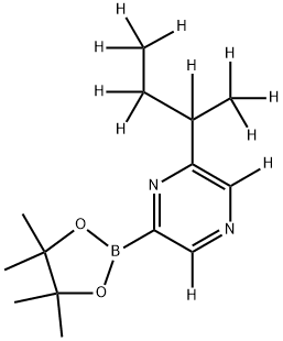 [6-(sec-Butyl)pyrazine-d11]-2-boronic acid pinacol ester 구조식 이미지