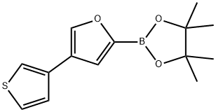 4-(3-Thienyl)furan-2-boronic acid pinacol ester 구조식 이미지