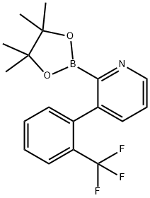 3-(2-Trifluoromethylphenyl)pyridine-2-boronic acid pinacol ester Structure