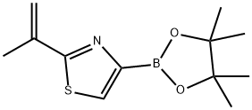 2-(prop-1-en-2-yl)-4-(4,4,5,5-tetramethyl-1,3,2-dioxaborolan-2-yl)thiazole Structure