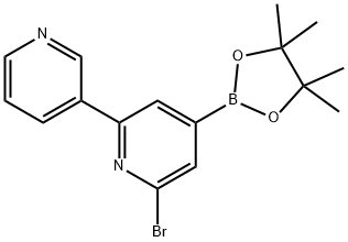 2-Bromo-6-(3-pyridyl)pyridine-4-boronic acid pinacol ester Structure