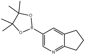 3-(4,4,5,5-tetramethyl-1,3,2-dioxaborolan-2-yl)-6,7-dihydro-5H-cyclopenta[b]pyridine Structure