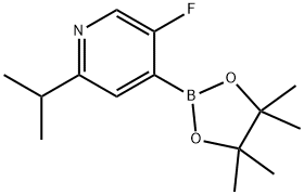 5-fluoro-2-isopropyl-4-(4,4,5,5-tetramethyl-1,3,2-dioxaborolan-2-yl)pyridine Structure