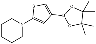 2-(Piperidino)thiophene-4-boronic acid pinacol ester 구조식 이미지