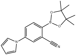 2-Cyano-4-(1H-pyrrol-1-yl)phenylboronic acid pinacol ester 구조식 이미지