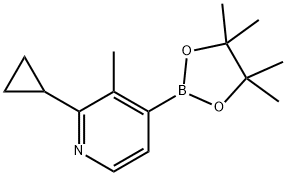 3-Methyl-2-cyclopropylpyridine-4-boronic acid pinacol ester Structure