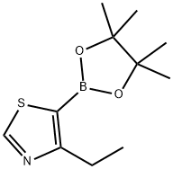4-ethyl-5-(4,4,5,5-tetramethyl-1,3,2-dioxaborolan-2-yl)thiazole Structure