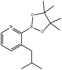 3-(iso-Butyl)pyridine-2-boronic acid pinacol ester 구조식 이미지